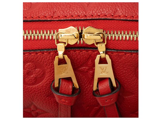 Borsa a Spalla Ponthieu PM in Monogram Empreinte Louis Vuitton Rosso - vista 10