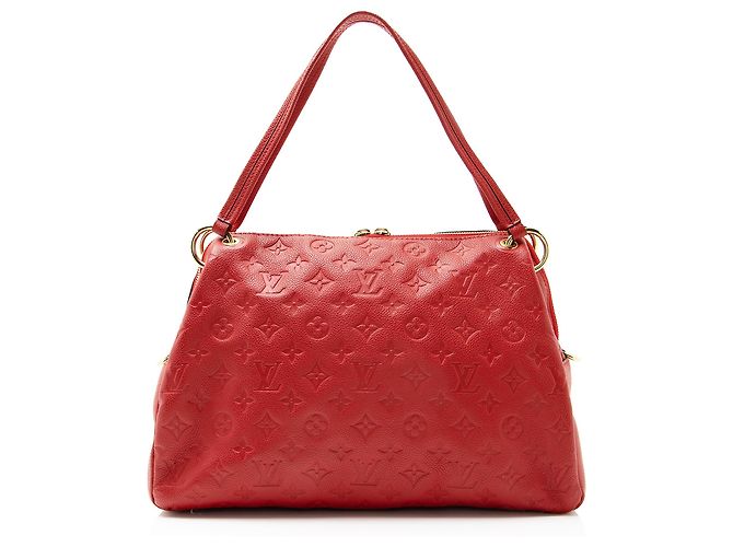 Borsa a Spalla Ponthieu PM in Monogram Empreinte Louis Vuitton Rosso - vista 3
