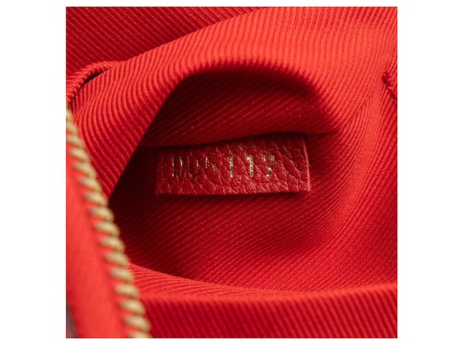 Borsa a Spalla Ponthieu PM in Monogram Empreinte Louis Vuitton Rosso - vista 6