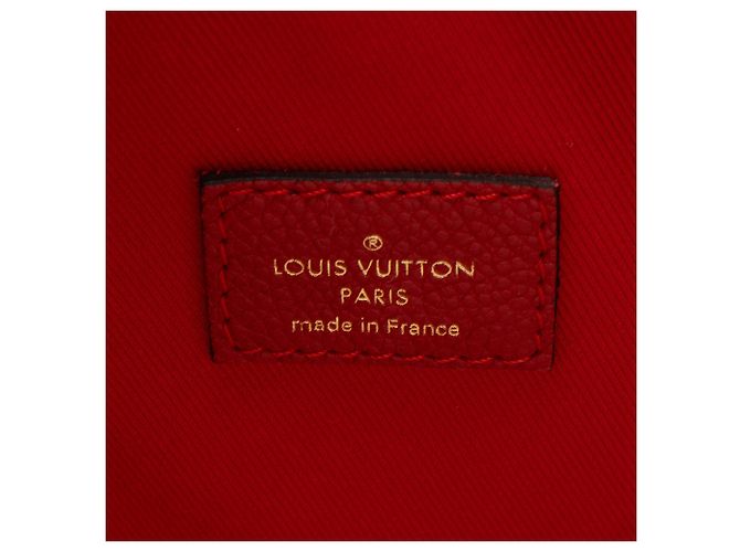 Borsa a Spalla Ponthieu PM in Monogram Empreinte Louis Vuitton Rosso - vista 8