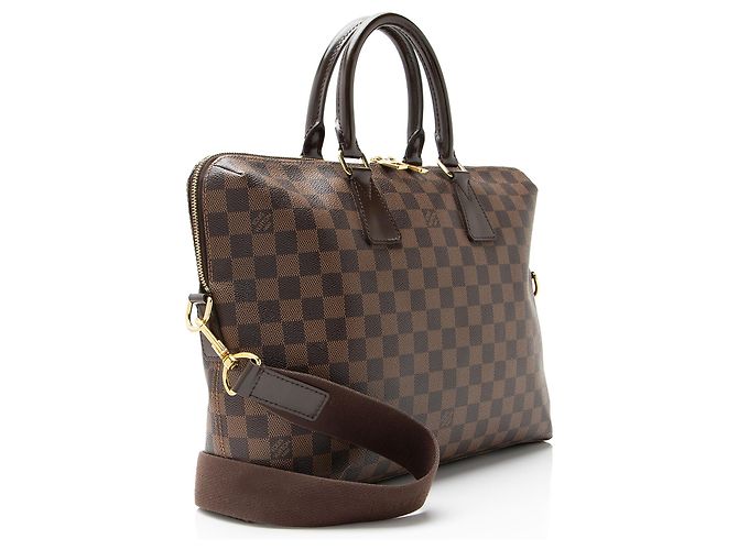 Louis Vuitton Damier Ebene Porte Documents Jour Bag Brown - view 2