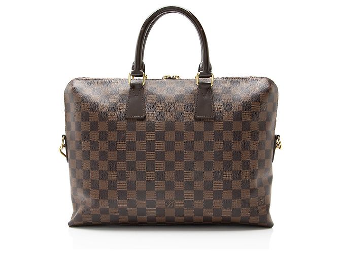 Louis Vuitton Damier Ebene Porte Documents Jour Bag Brown - view 3