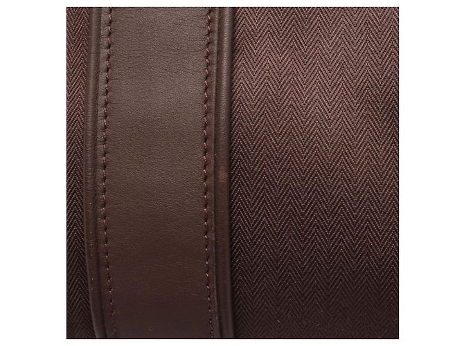Borsa in pelle e tela Acapulco PM di Hermès Marrone - vista 3