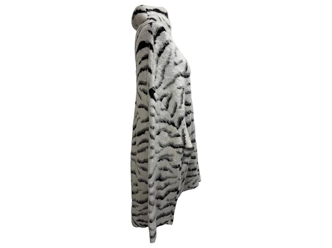 Zebra gestreifter Pullover aus Mohair mit Tierdruck von Givenchy - Ansicht 2