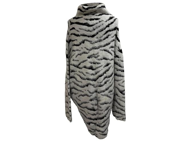 Zebra gestreifter Pullover aus Mohair mit Tierdruck von Givenchy - Ansicht 3