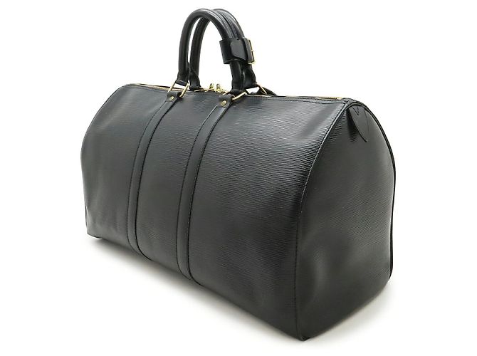 Borsa Boston Keepall 45 Epi di Louis Vuitton Nero - vista 2