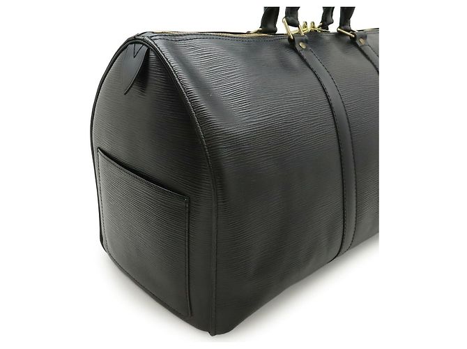 Borsa Boston Keepall 45 Epi di Louis Vuitton Nero - vista 4