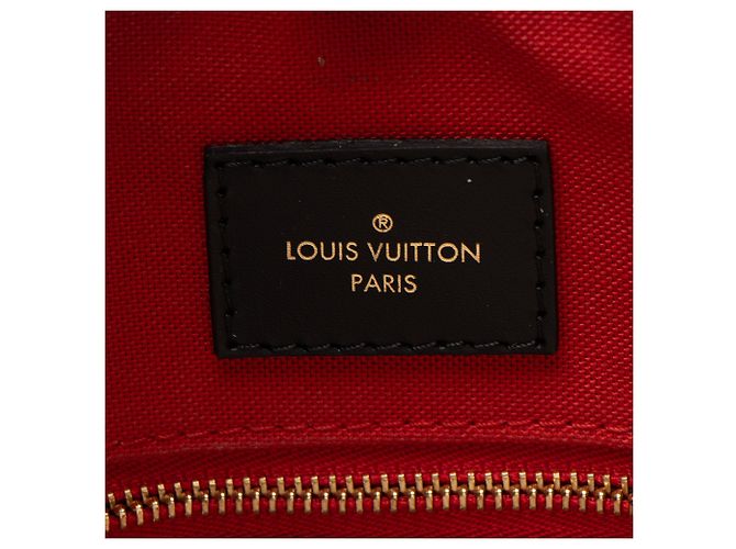 Bolso Onthego MM de lona Monograma Gigante Louis Vuitton Castaño - vista 8