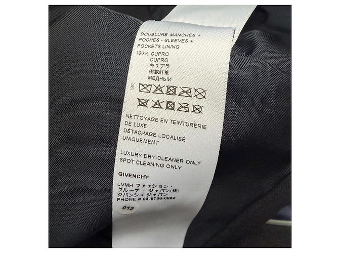 Casaco ajustado com recortes Givenchy em lã preta Preto - vista 6
