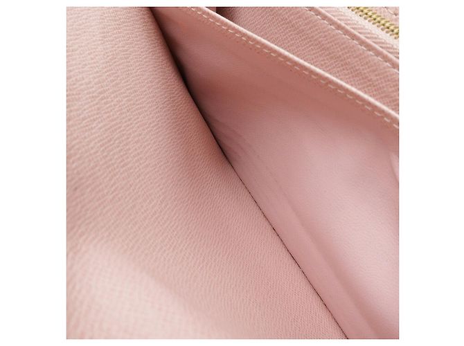 Portafoglio Lungo in Tela Damier Louis Vuitton Rosa - vista 7