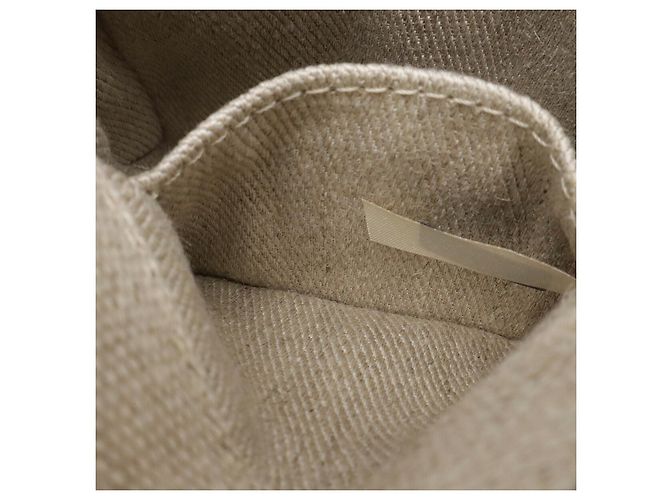 Chloé Woody Nano Tote aus Leinen-Canvas und Leder - Ansicht 7