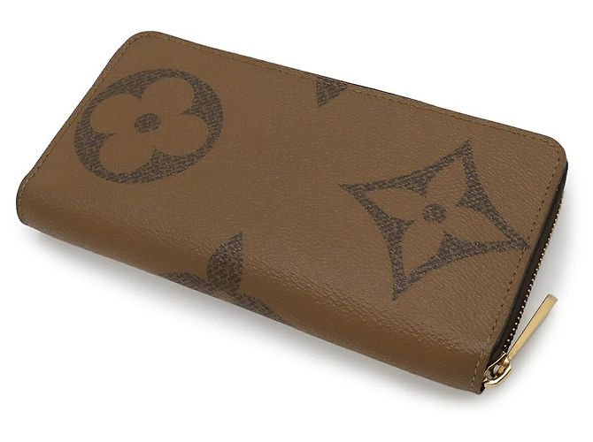 Louis Vuitton Monogram Giant Reverse Zippy Geldbörse Braun - Ansicht 2