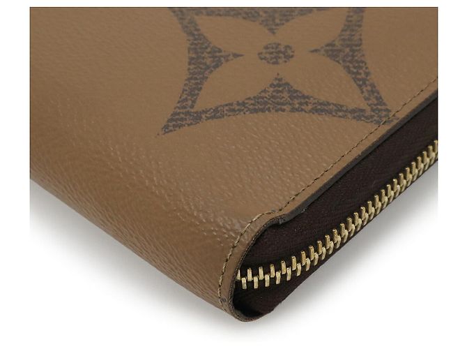 Louis Vuitton Monogram Giant Reverse Zippy Geldbörse Braun - Ansicht 3