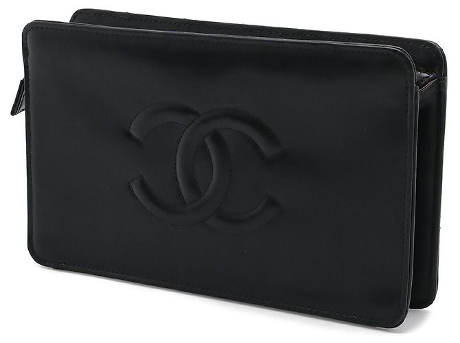 Pochette Matelassée Coco Mark in Pelle Chanel Nero - vista 2