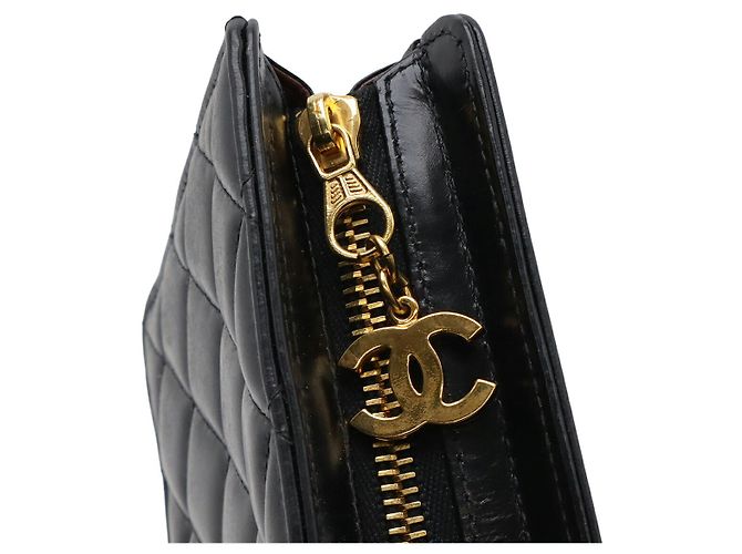 Pochette Matelassée Coco Mark in Pelle Chanel Nero - vista 4