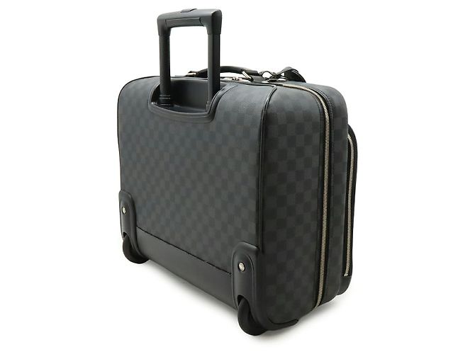 Borsa da viaggio pilota Damier Graphite Louis Vuitton Nero - vista 2