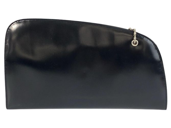 Prada Navy Patent Ketten-Schultertasche Blau - Ansicht 2