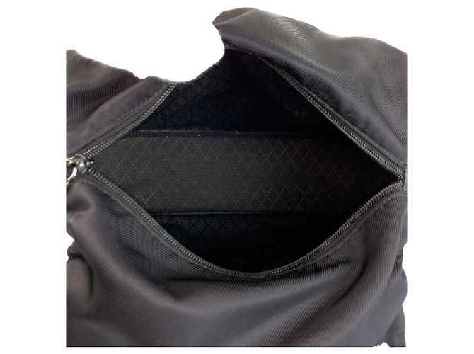 Borsa Tote in Nylon e Pelle Gucci Bamboo Nero - vista 9