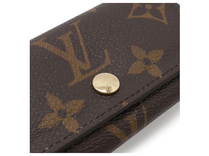 Portachiavi Multicles 4 Monogramma Louis Vuitton Marrone - vista 4