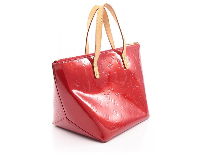 Borsa Louis Vuitton Vernis Bellevue PM Rosso - vista 6