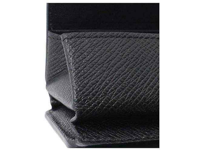 Portafoglio in pelle Taiga Louis Vuitton Nero - vista 6
