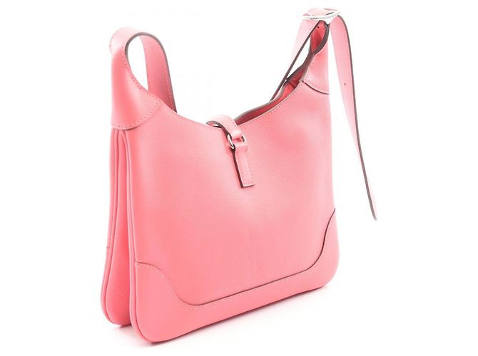 Borsa a spalla in pelle Trim 24 Duo Hermès Rosa - vista 6