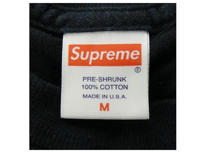 Supreme Baumwoll-T-Shirt Schwarz - Ansicht 3