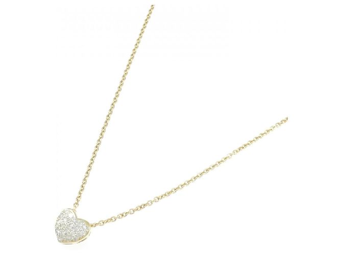 Autre Marque Collana con diamante a forma di cuore Au750 D'oro - vista 2