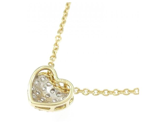 Autre Marque Collana con diamante a forma di cuore Au750 D'oro - vista 4