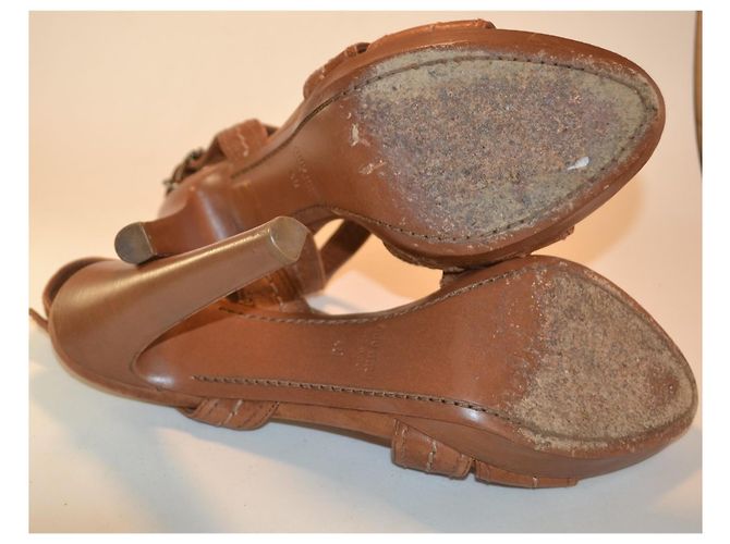 Sandali Miu Miu in pelle marrone taglia 40 - vista 4