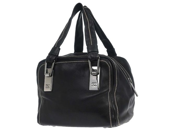 Chanel CC Bowler in pelle Nero - vista 2