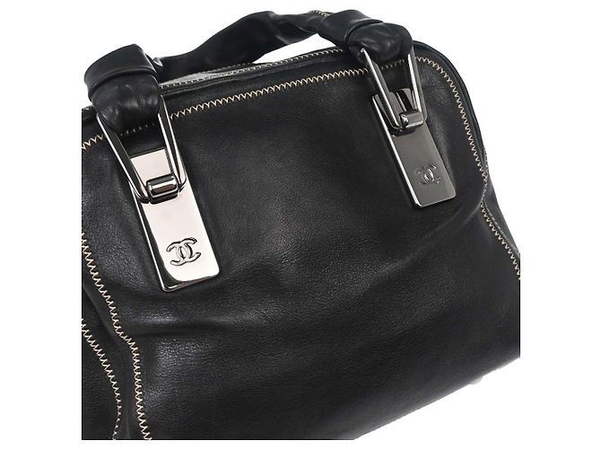 Chanel CC Bowler in pelle Nero - vista 6