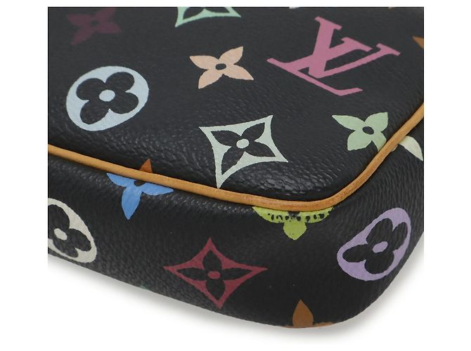 Bolsa Pochette Accessoires Monograma Multicolorido Louis Vuitton Preto - vista 4