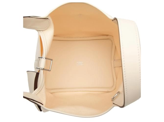Bolso de mano Picotin Lock PM Cargo de Hermès Blanco - vista 4