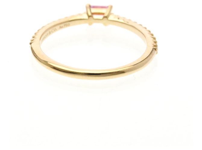 Tiffany & Co Tiffany Novo Horizon Ring mit rosa Saphir und Diamanten Golden - Ansicht 3
