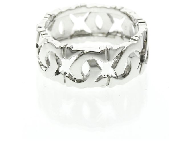 Cartier Entrelacé Ring aus 18K Weißgold Silber - Ansicht 2