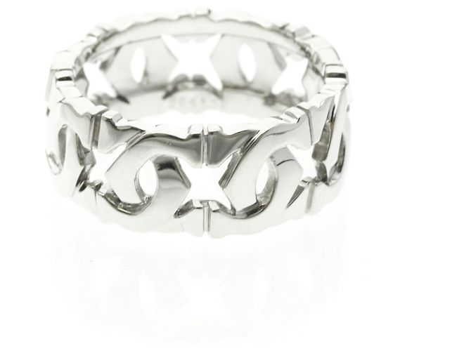 Cartier Entrelacé Ring aus 18K Weißgold Silber - Ansicht 3