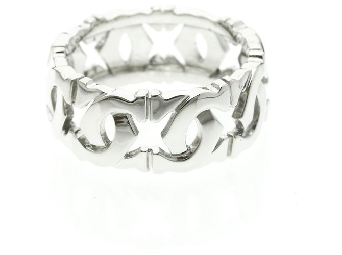 Cartier Entrelacé Ring aus 18K Weißgold Silber - Ansicht 4