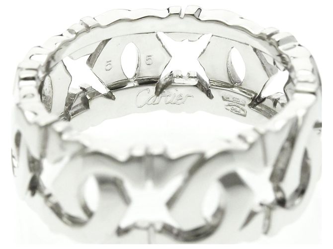 Cartier Entrelacé Ring aus 18K Weißgold Silber - Ansicht 5