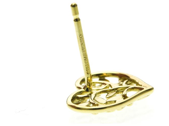 Tiffany & Co Tiffany Olivenblatt Herz Ohrringe Golden - Ansicht 9