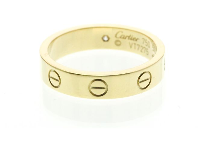 Cartier Mini Love Ring mit 1 Diamant Golden - Ansicht 3