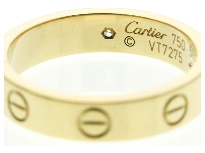 Cartier Mini Love Ring mit 1 Diamant Golden - Ansicht 8
