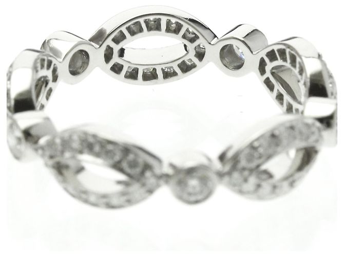 Tiffany & Co Tiffany Offene Marquise-Diamantring Silber - Ansicht 6