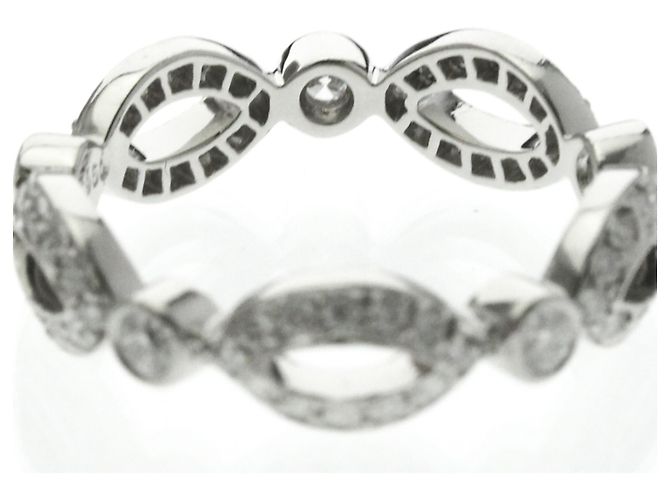 Tiffany & Co Tiffany Offene Marquise-Diamantring Silber - Ansicht 7