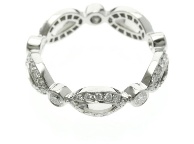 Tiffany & Co Tiffany Offene Marquise-Diamantring Silber - Ansicht 9