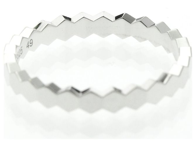Chaumet Be My Love Honeycomb Band Ring Silvery - view 7