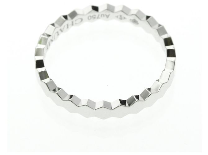Chaumet Be My Love Honeycomb Band Ring Silvery - view 9