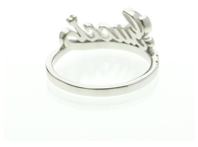 Anello in diamante con logo Gucci Argento - vista 3