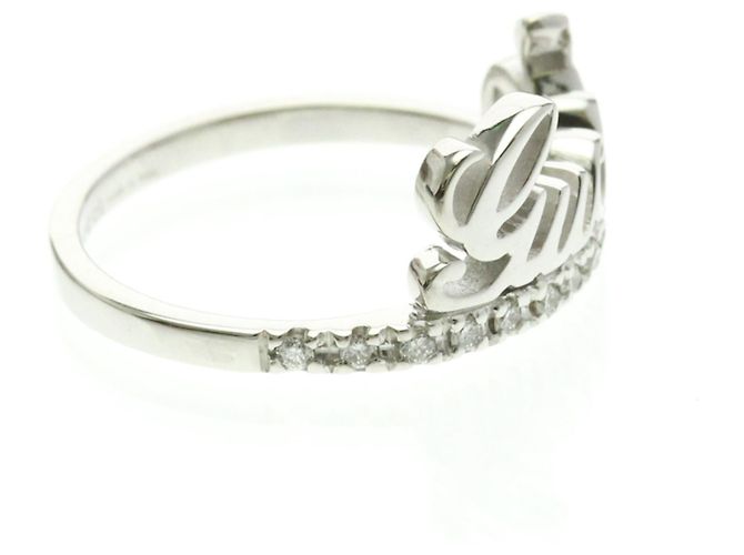 Anello in diamante con logo Gucci Argento - vista 4