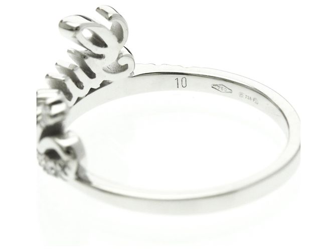 Anello in diamante con logo Gucci Argento - vista 6